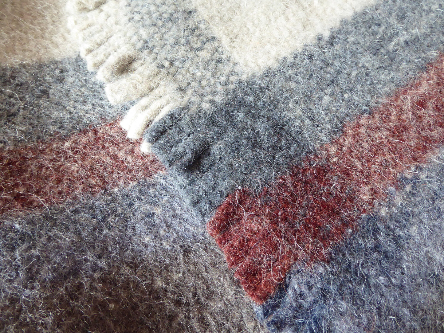 Boiled Wool 'Radhi' Rug, Medium, Brown