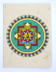 Handmade Lokta Card, Mandala 2