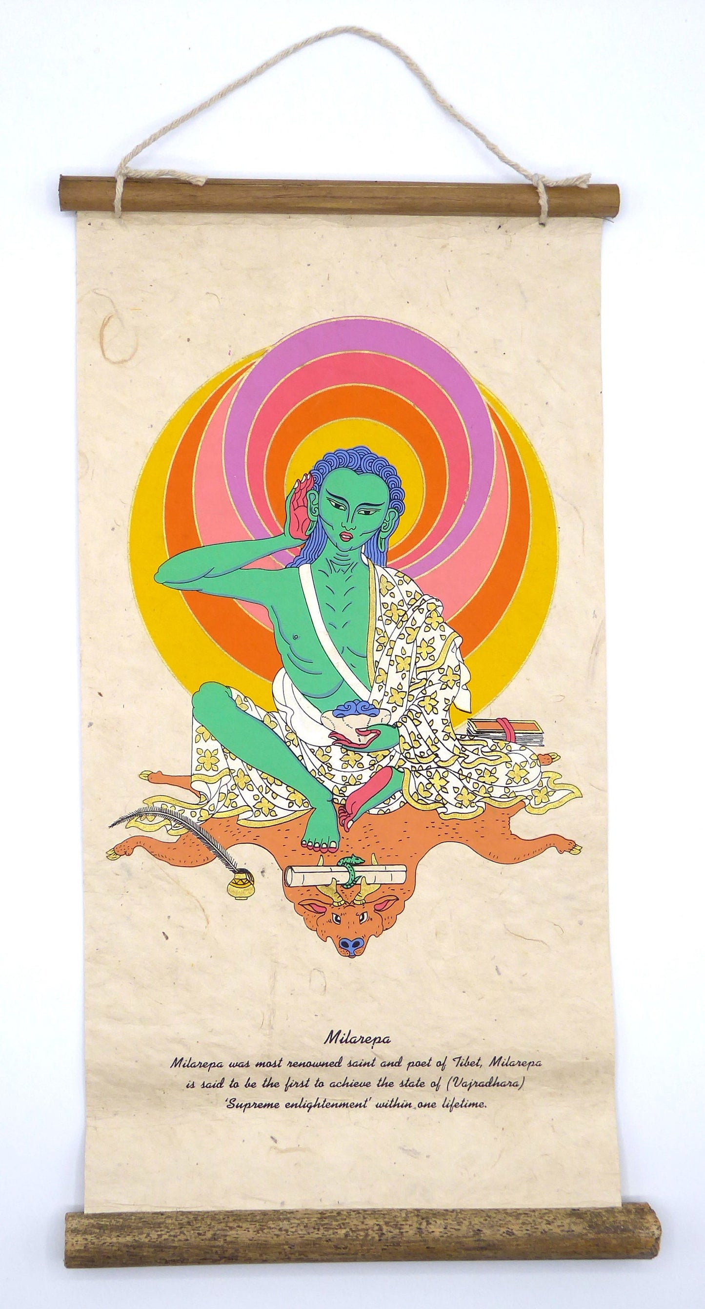 Tibetan Buddhism Wall Hanging, Milarepa