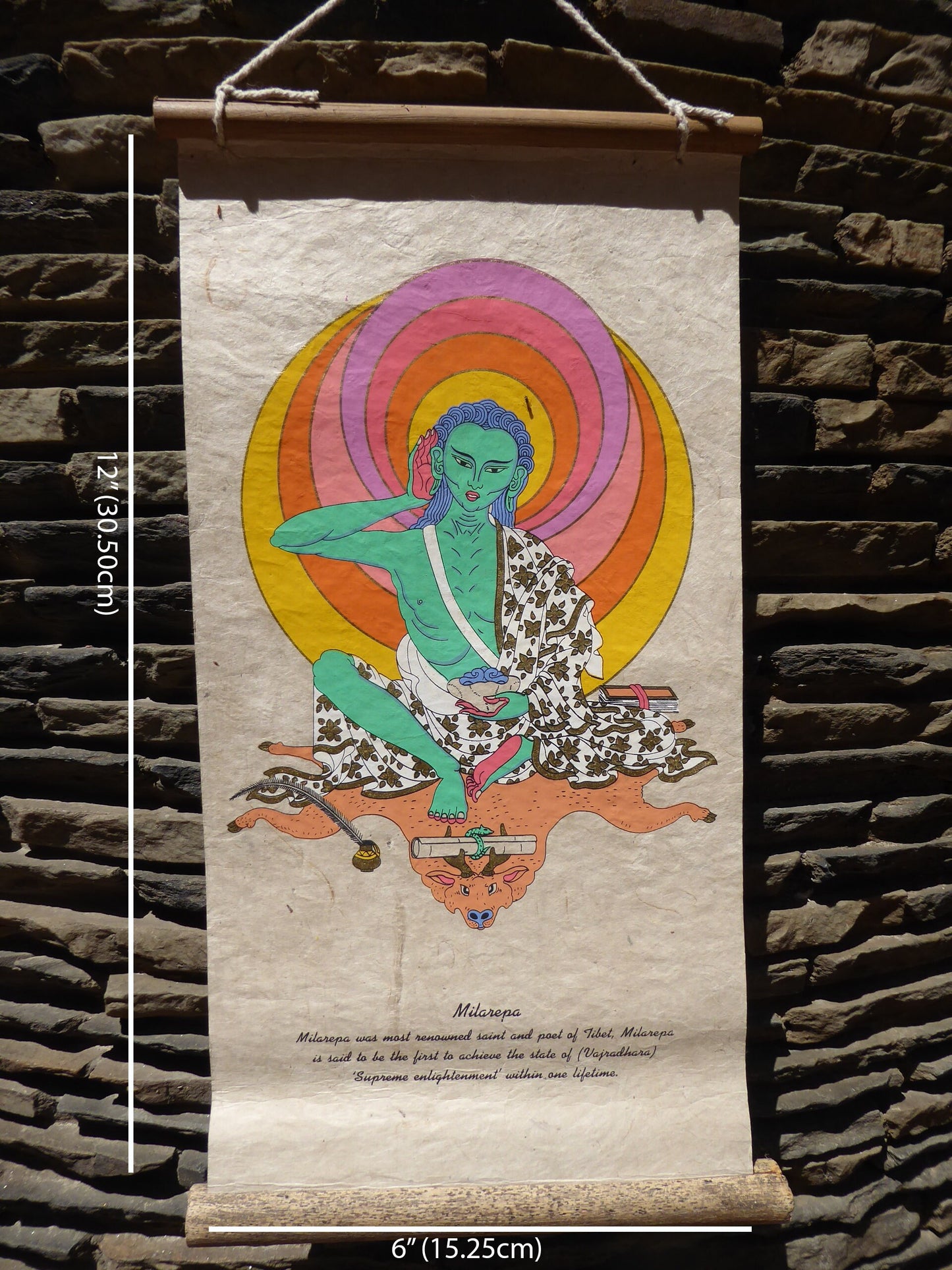 Tibetan Buddhism Wall Hanging, Milarepa