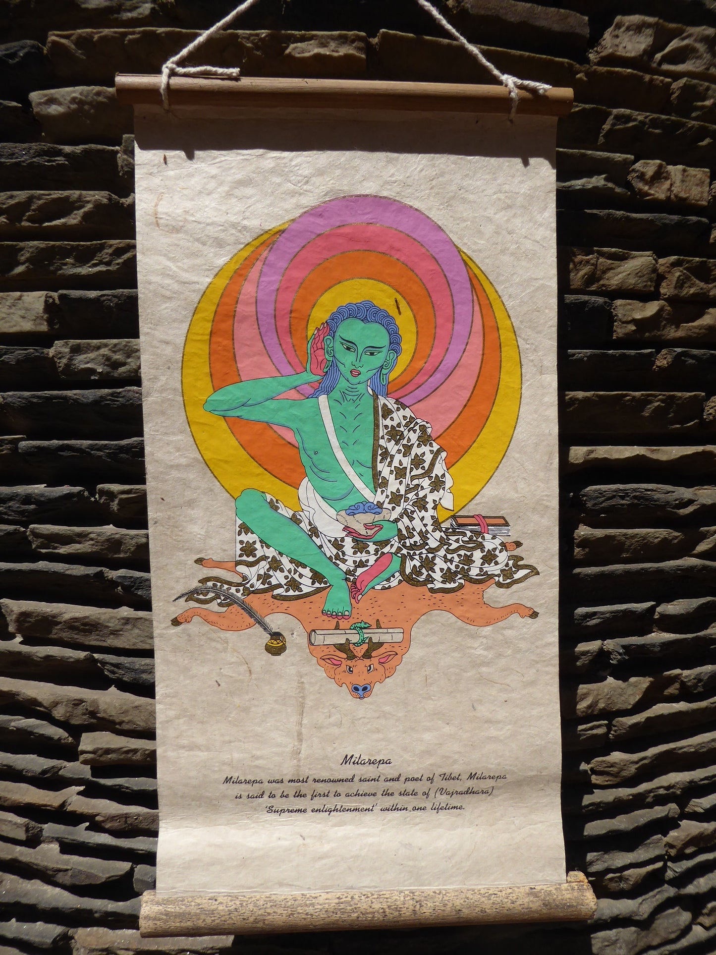 Tibetan Buddhism Wall Hanging, Milarepa