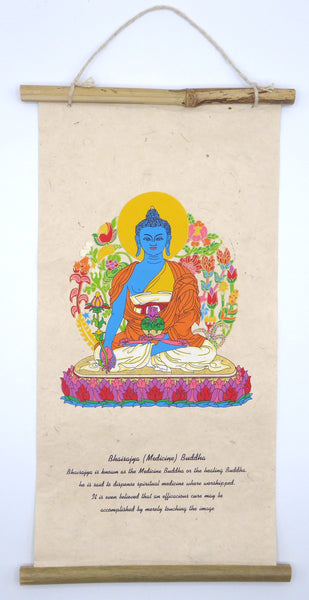Medicine Buddha Wall Hanging, Bhaisajya