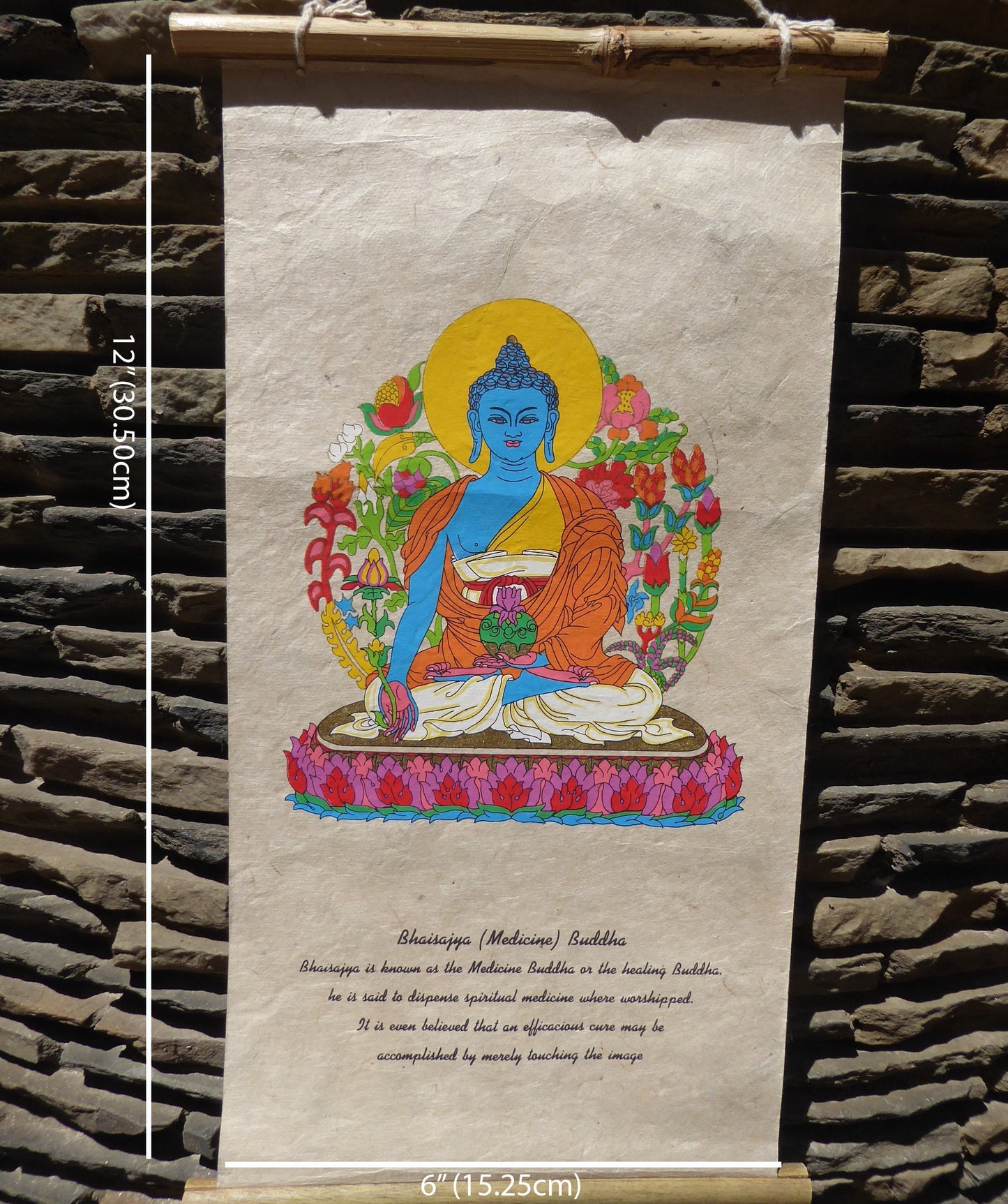 Medicine Buddha Wall Hanging, Bhaisajya