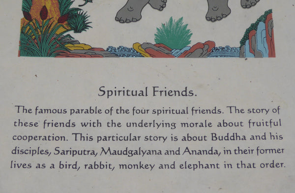 Tibetan Buddhism Wall Hanging 'Spiritual Friends'