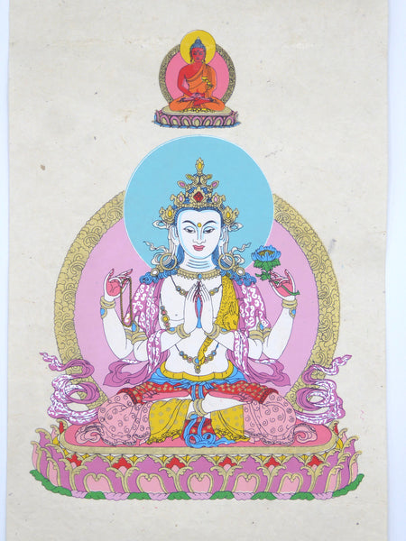 Tibetan Buddhism Wall Hanging 'Avalokiteshvara'