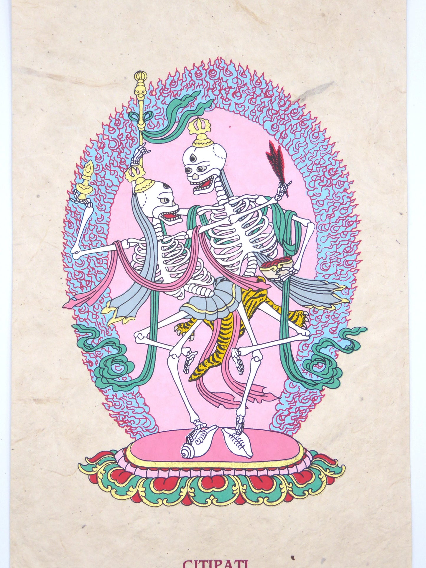 Tibetan Buddhism Wall Hanging 'Citipati'