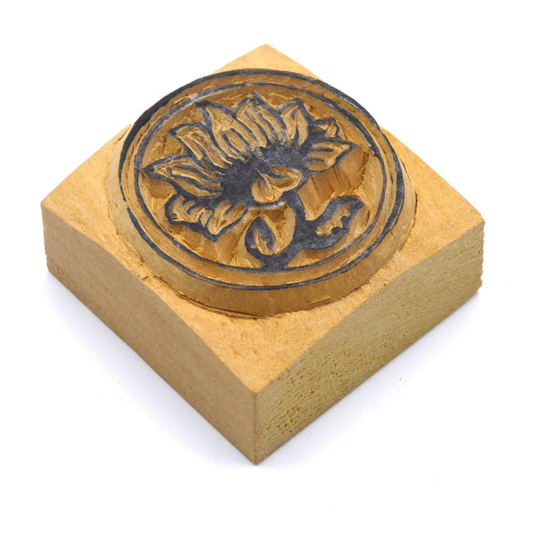 Lotus Flower Wooden Stamp