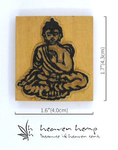 Sitting Buddha Wooden Stamp