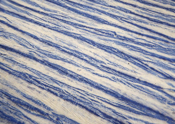 Crushed Blue Vegetable Dyed Lokta Paper Handmade in the Himalayas. Tree Free & Sustainable