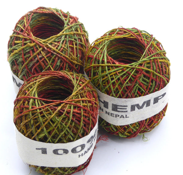 100% Hemp Twine.  Hand spun in the Nepali Himalayas.