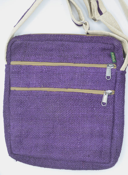Wild Nepali Hemp 'Tenzing' Crossbody Bag  (Purple)