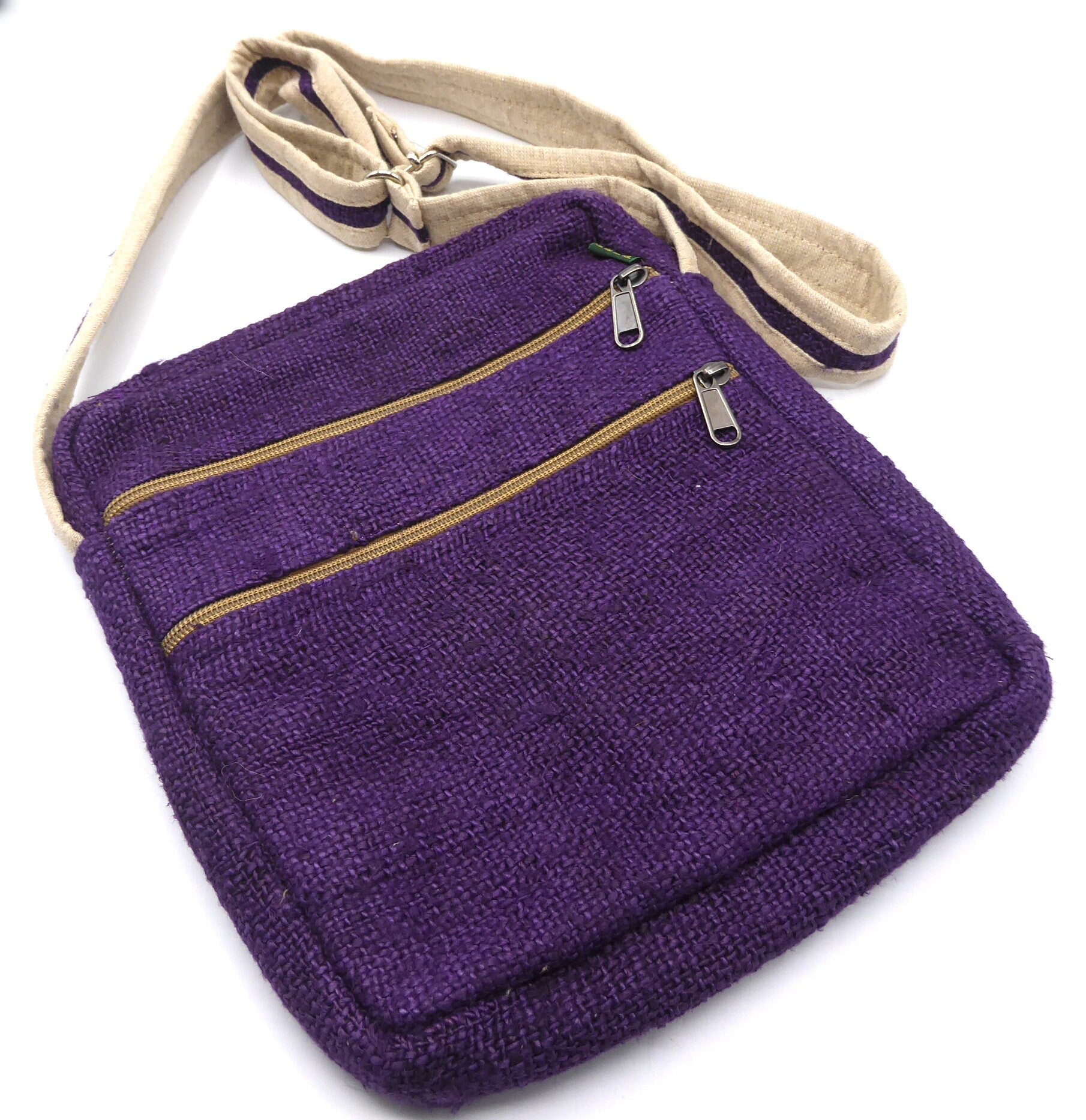 Wild Nepali Hemp 'Tenzing' Crossbody Bag  (Purple)