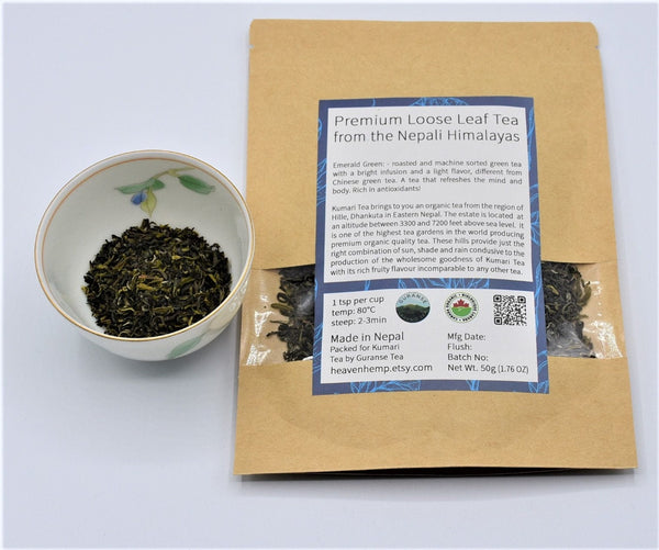 Emerald Green Tea - Premium Loose Leaf Organic Tea from the Nepali Himalayas
