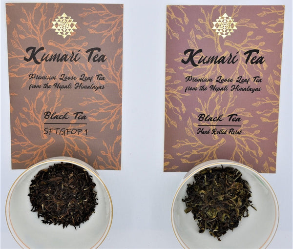 SFTGFOP-1 Black Tea - Special Finest Tippy Golden Flowery Orange Pekoe. Premium Loose Leaf Organic Tea from the Nepali Himalayas