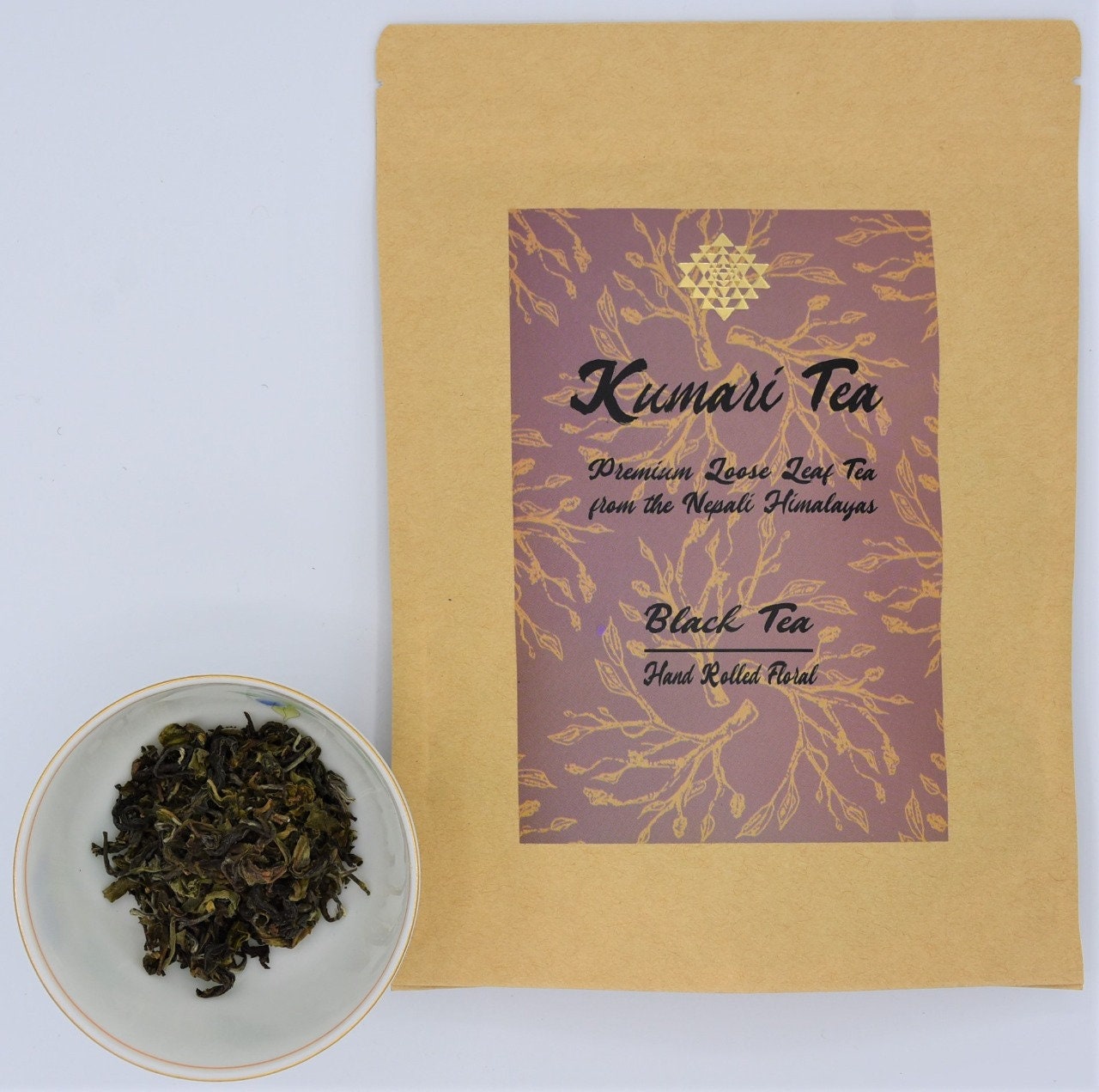 Black Tea - Hand Rolled Floral. Premium Loose Leaf Organic Tea from the Nepali Himalayas