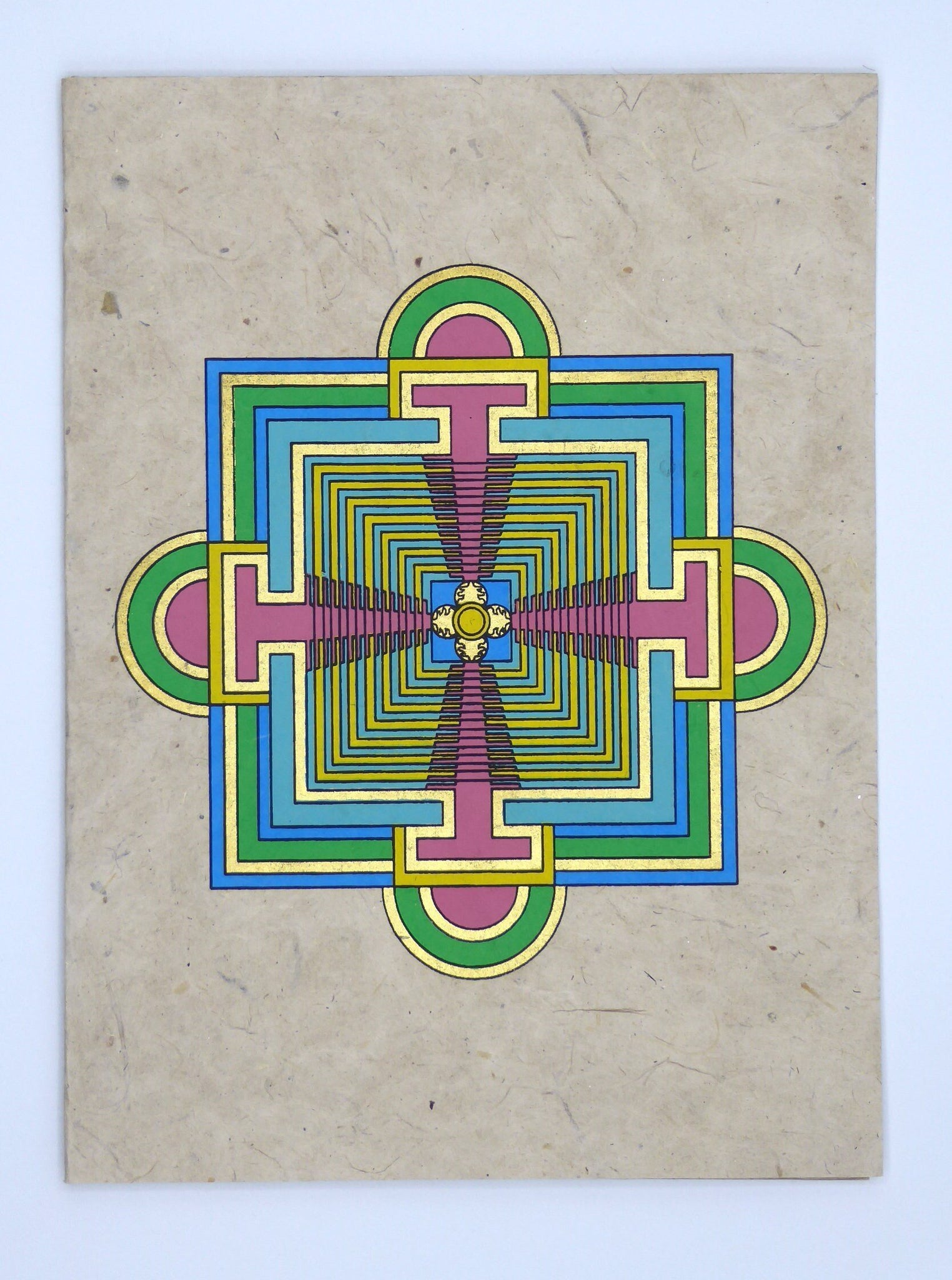Handmade Lokta Card, Mandala