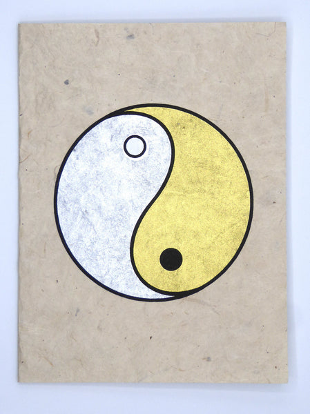 Handmade Lokta Card, Yin Yang