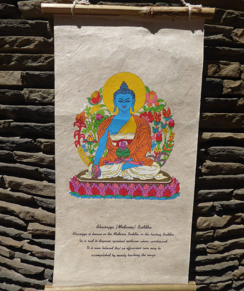 Medicine Buddha Wall Hanging, Bhaisajya
