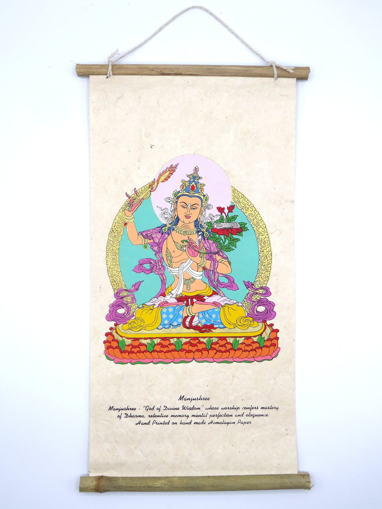 Tibetan Buddhism Wall Hanging, Manjushree