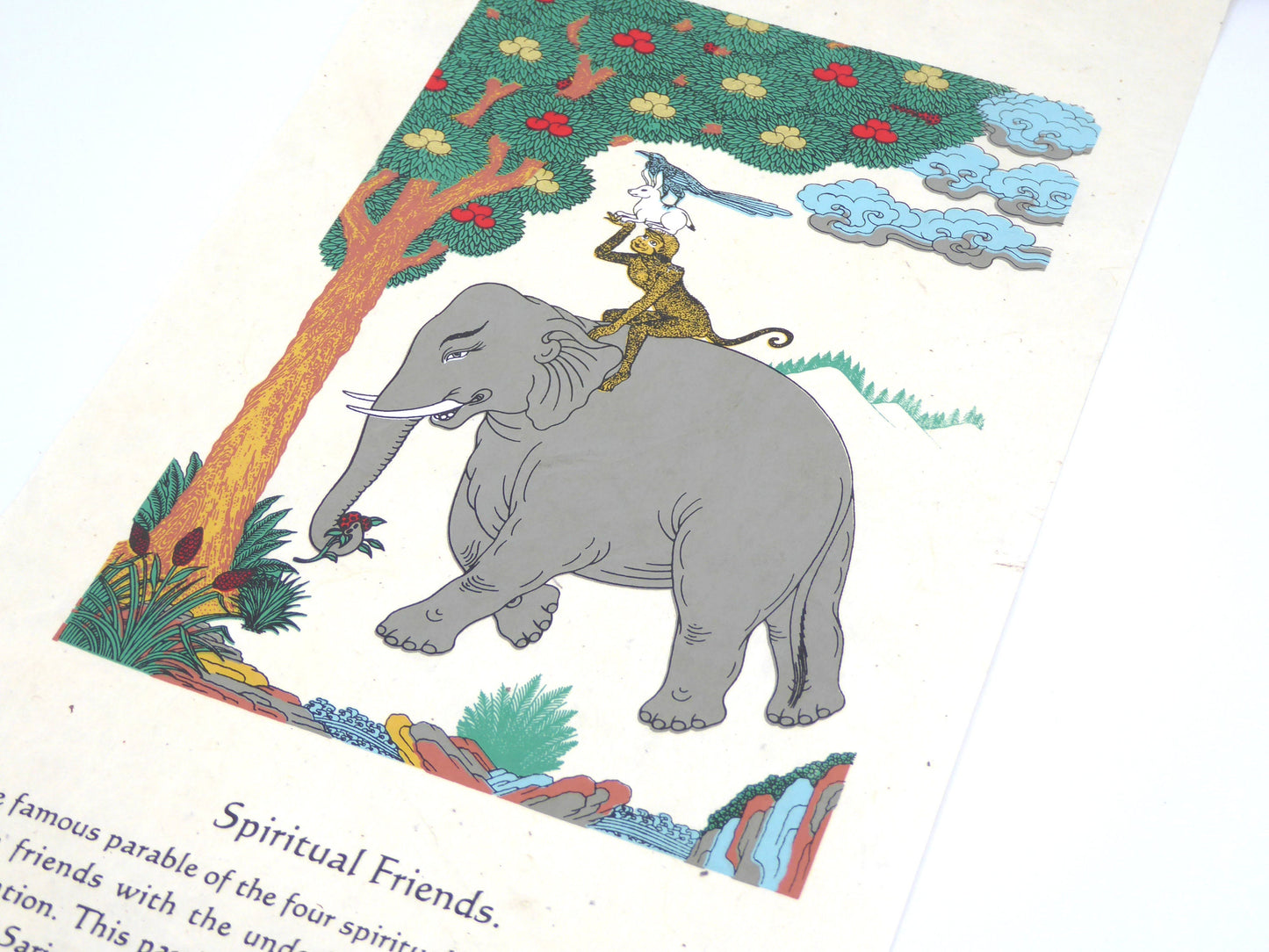 Tibetan Buddhism Wall Hanging 'Spiritual Friends'