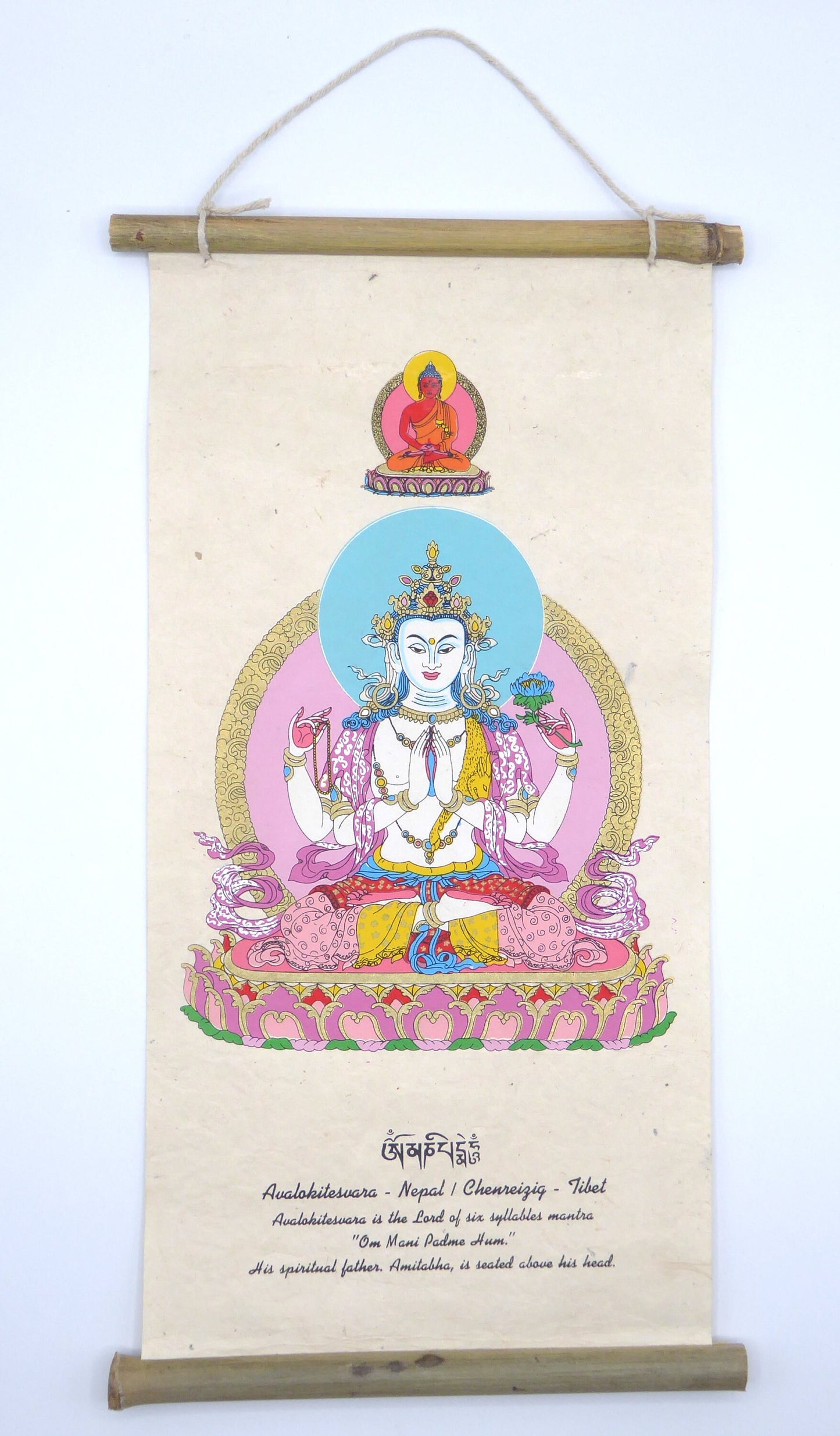 Tibetan Buddhism Wall Hanging 'Avalokiteshvara'
