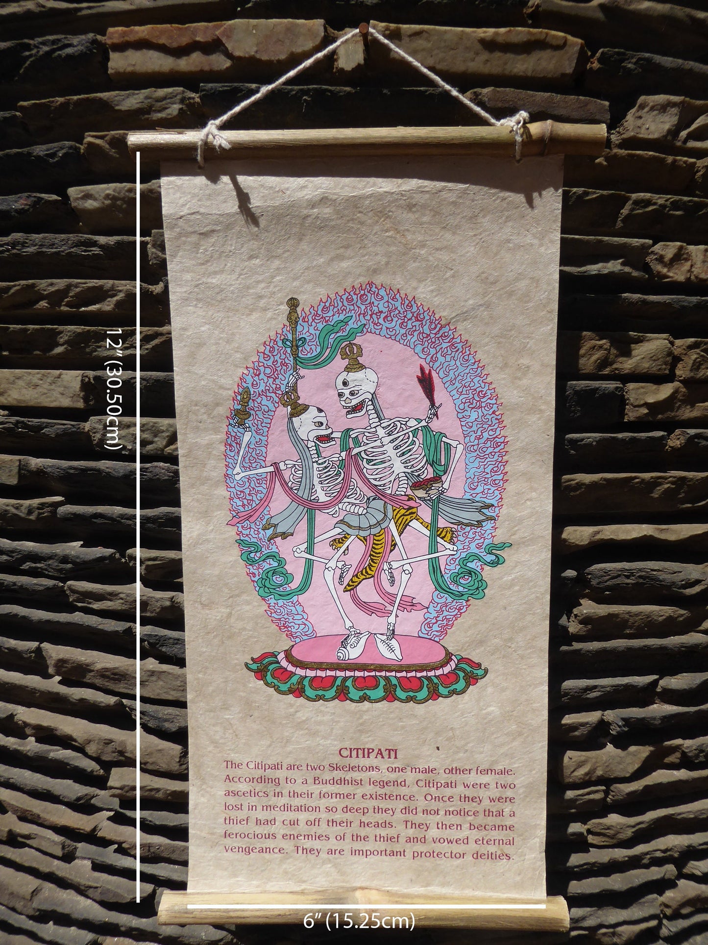 Tibetan Buddhism Wall Hanging 'Citipati'