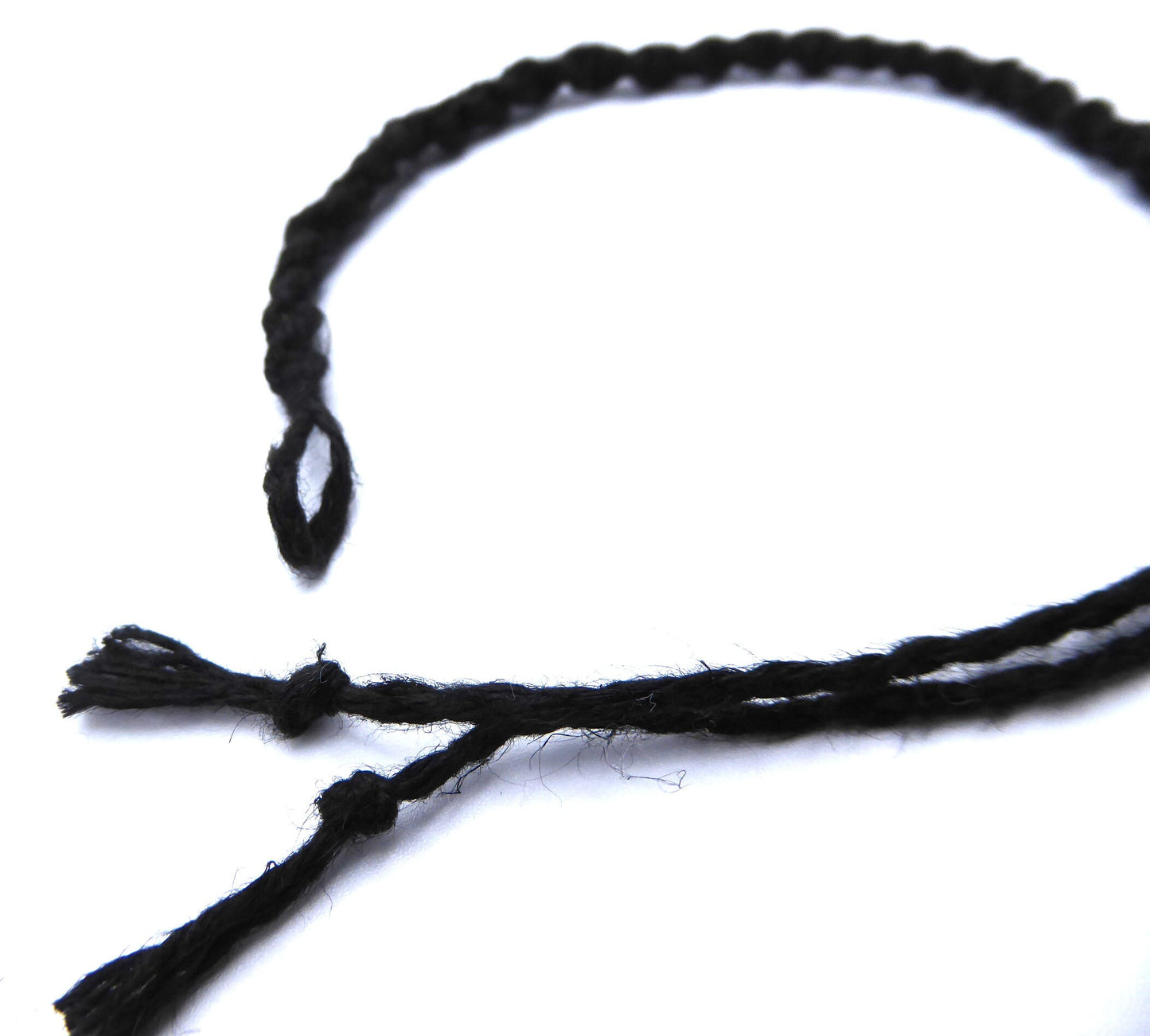 Black Linen Cord Bracelet