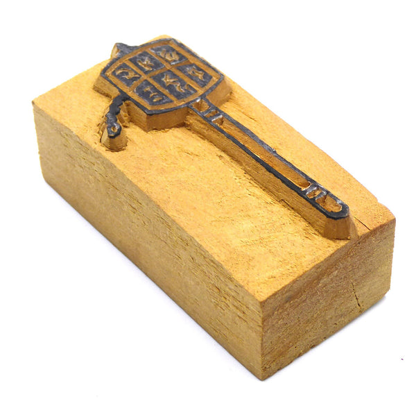 Prayer Wheel Wooden Stamp