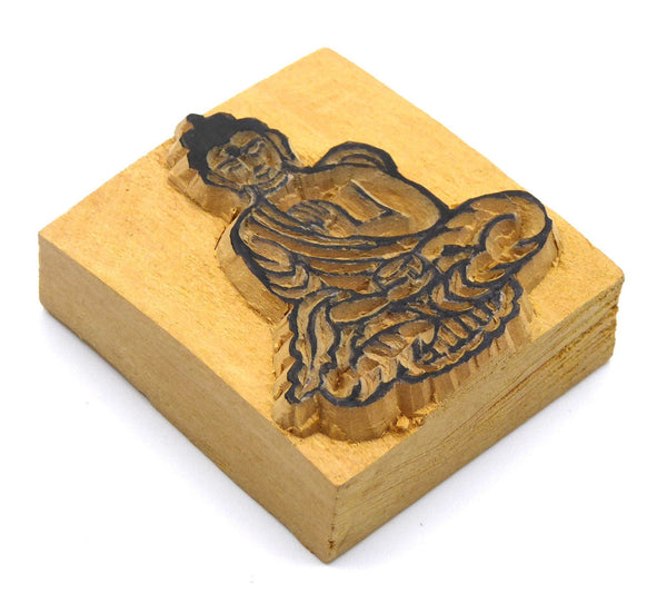 Sitting Buddha Wooden Stamp