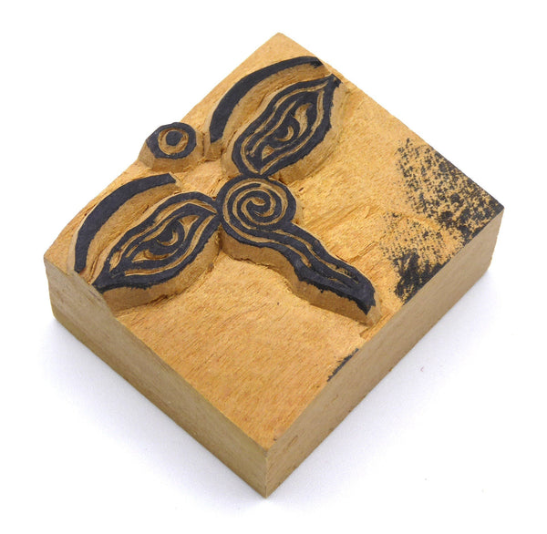 Buddha's Eyes Wooden Stamp