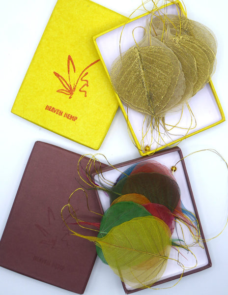 Gold Peepal Leaf Mobile (Gift Box)