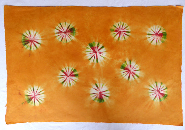Tie-Dye Handmade Lokta Paper.  80GSM