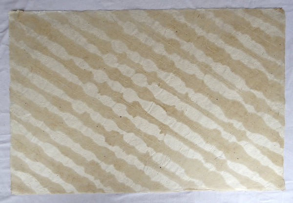 Striped Batik Lokta Paper; Handmade in the Himalayas, Tree Free & Sustainable