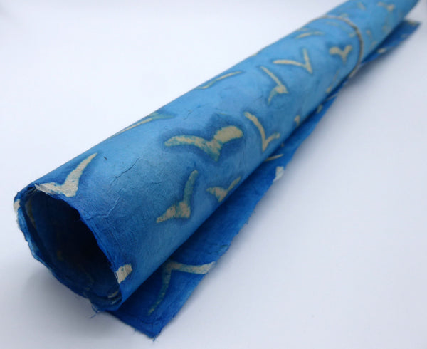 Seagull Batik Lokta Paper; Handmade in the Himalayas, Tree Free & Sustainable