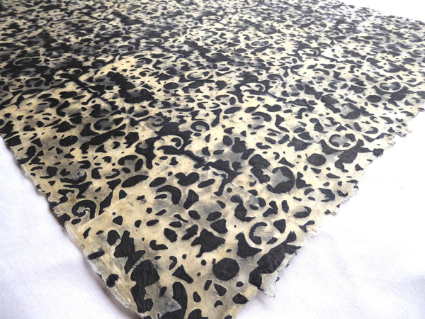 Vine Leaf Batik Lokta Paper; Handmade in the Himalayas, Tree Free & Sustainable