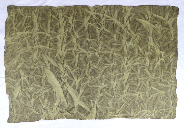 Vegetable Dyed Crushed Lokta Paper Handmade in the Himalayas. Tree Free & Sustainable