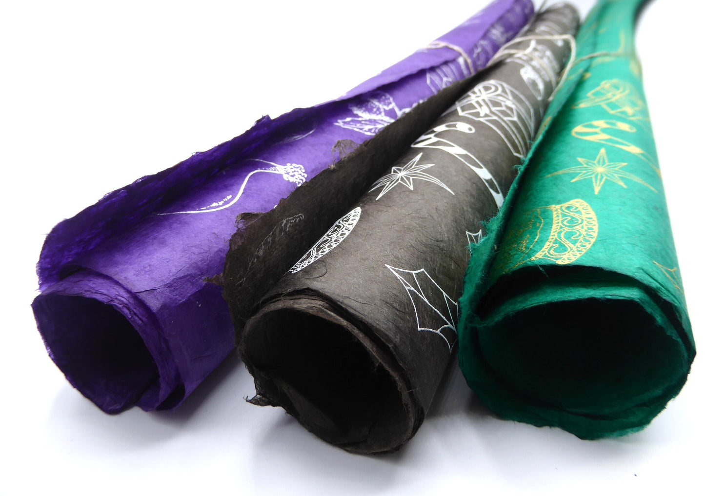 Christmas Decorations Lokta Paper, Handmade in the Himalayas. 60-80GSM.