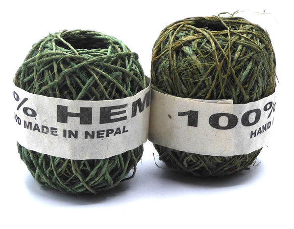 100% Hemp Twine.  Hand spun in the Nepali Himalayas.
