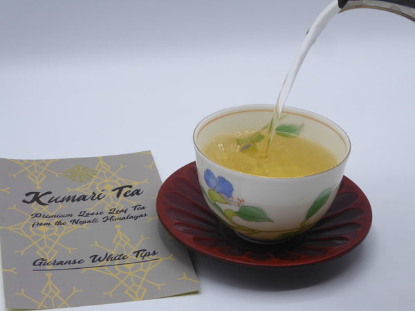 Guranse White Tips. Premium Loose Leaf Organic Tea from the Nepali Himalayas